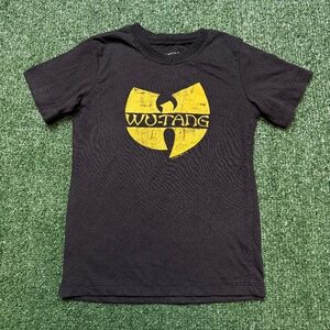 Wu Tang Clan Graphic T Shirt Toddler Size 5T Black Short Sleeve BOYS KIDS